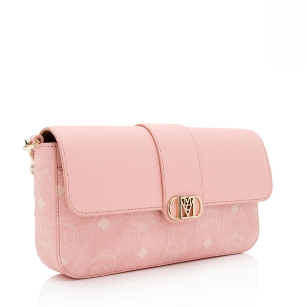 MCM Visetos Calfskin Logo Mode Travia Small Shoulder Bag - crossbody - NWT - Picture 3 of 11